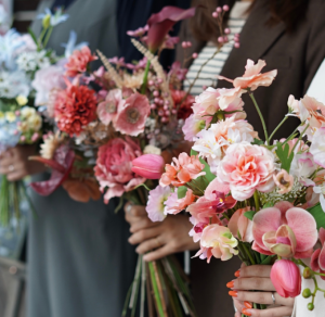 花嫁　造花ブーケ　スタイリング　フォト　ブーケレッスン
